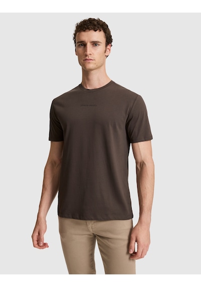 Pierre Cardin Erkek Koyu Kahverengi Tişört 50327872-vr084