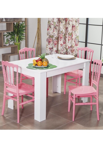 Arda / Miray Mutfak Masa Takımı 4 Sandalye 1 Masa - Pembe