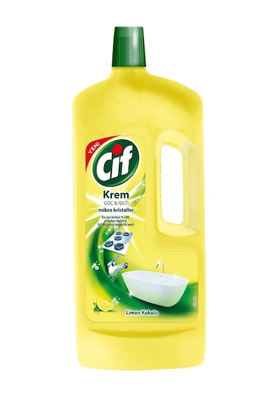 Cif Krem Yüzey Temizleyici Limon Kokulu 1500 ML