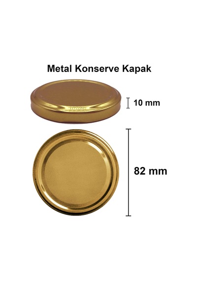 400 Ml Kavanoz Gold Konserve Kapaklı 400 Cc Şeffaf Magnolya, Reçel, Marmelat İçin Cam Kavanoz 2 Adet Diğer