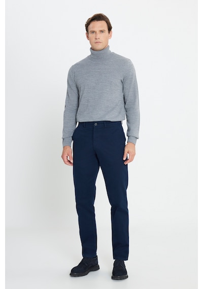 AC&Co / Altınyıldız Classics Erkek Lacı %100 Pamuk Comfort Fit Rahat Kesim Yan Cepli Pantolon Lacı