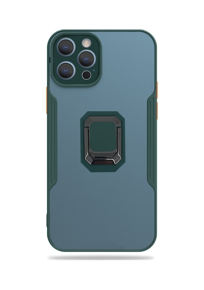 Nettech Apple  Uyumlu  iPhone 12 Pro Platin Yüzüklü Arka Koruma