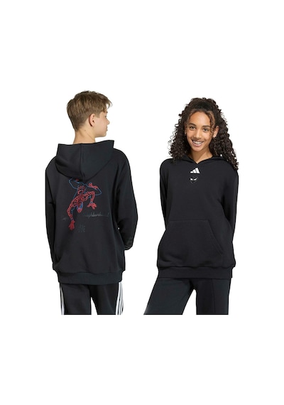 Adidas Çocuk Sweatshirt Adıdas Marvel Spıder-man Hooded Sweat Kg6130 Siyah