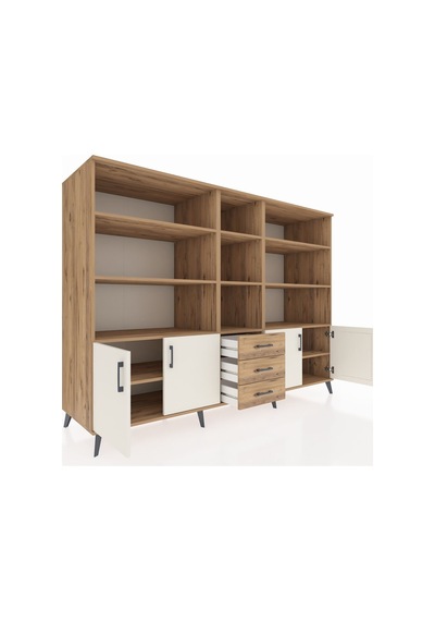 Kronos Dolap 11 Raflı 3 Çekmeceli 4 Kapaklı 220x59x163 Çam-aytaşı Çam-aytaşı/çam Kronos Dolap 11 Raflı 3 Çekmeceli 4 Kapaklı 220x59x163 Çam-aytaşı Çam-aytaşı/çam