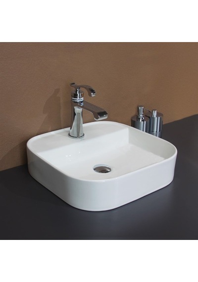 Lena E-5408 Tezgah Üstü Porselen Lavabo