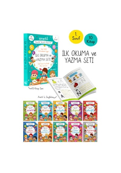Anetil İlk Okuma Ve Yazma Seti 10 - Grsy-722581