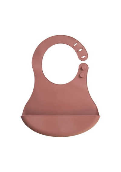 Babyjem Mini Silikon Mama Önlüğü Mocha