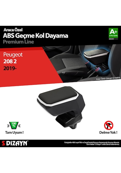 S-dizayn Peugeot 208 2 Kol Dayama Kolçak Geçmeli Abs Gri 2019 Üzeri A+kalite