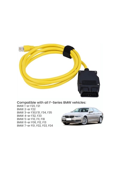 Koodmax - Bmw Esys Icom Obd2 Gizli Özellik Açma Cihazı Enet Kablo F Serisi