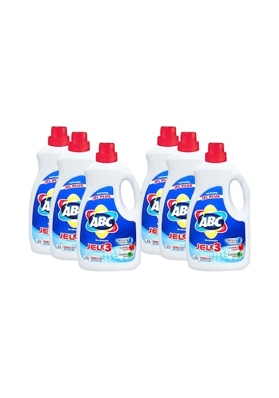 ABC Jel Plus Dağ Ferahlığı Sıvı Çamaşır Deterjanı 33 Yıkama 6 x 2145 ML