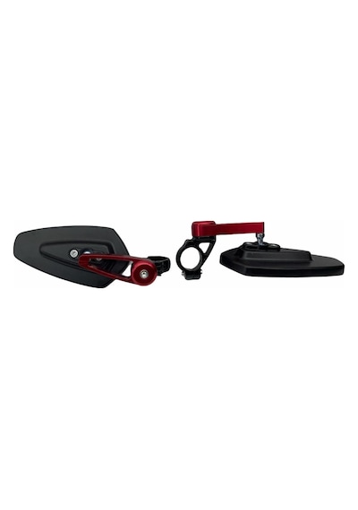 Motosiklet Gidon Aynası Siyah-Kırmızı (498837827)