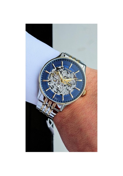 Skeleton G31275 - Özel Seri - Otomatik Erkek Kol Saati - İskelet Model - Ipgbl Lacivert