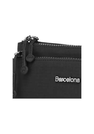 Smart Bags Ripstop Kumaş Mini Boy Postacı Çantası 21k Barcelona 3359 Siyah