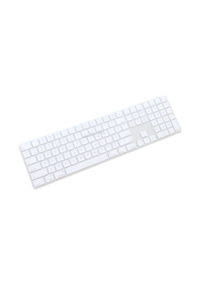 Apple Uyumlu MacBook Magic Keyboard-2 A1843 With Numeric Klavye Koruyucu Us To Türkçe İle Şeffaf