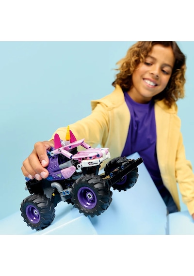 LEGO® Technic Monster Jam™ Sparkle Smash™ Çek–Bırak 42220 – 7 Yaş ve Üzeri için Orijinal Detaylar İçeren Oyuncak Yapım Seti (243P)