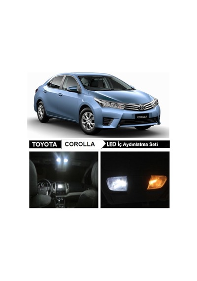 Fardoktoru Toyota Corolla Uyumlu Beyaz Led Iç Aydinlatma Ampul Seti