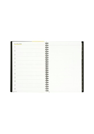 Mnemosyne Monatskalender 2025, Monatsplaner Mit Registerkarten, 21,6 X 14,7 Cm A5 , 1 Ea Mnd283-25 Çok Renkli