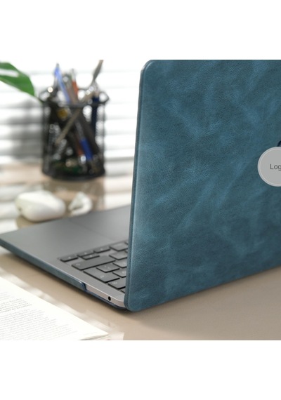 Macbook Pro 13 Deri Desenli Kılıf A1706 A1708 A1989 A2159 Uyumlu İnce Hafif Sert Kılıf Koruyucu Kapak 2016-2019 Lacivert Belirtilmemiş