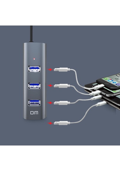 DM CHB009 USB 3.0 4 Portlu Alüminyum Hub Çoklayıcı