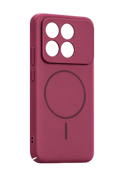 Xiaomi Poco X6 Pro Mika Pc Magsafe Kapak - Bordo Standart