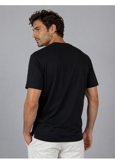 Bisse Siyah V Yaka Basic T-shirt Ts26y26101 D99
