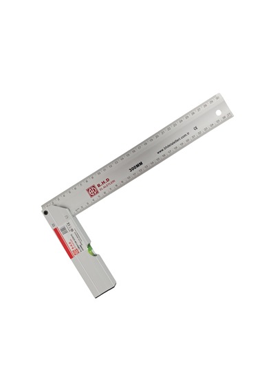 Fixonic B.h.d Bhd00196 300mm/30cm Alüminyum L Marangoz Gönye/su Terazili
