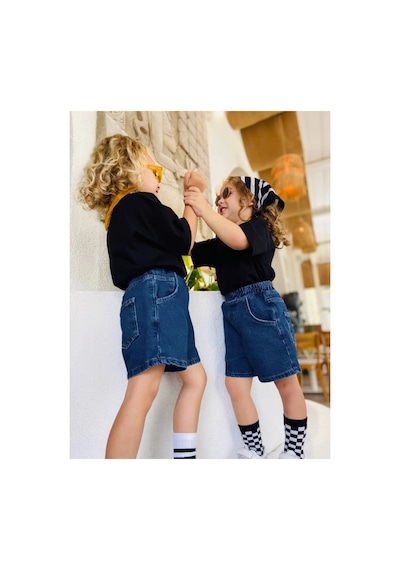 Poala Kids Lacivert Unisex Balloon Şort