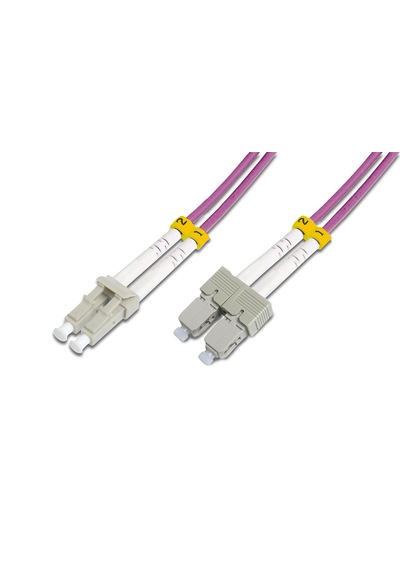 Beek Lc-sc Fiber Optik Patch Kablo, Multimode Om 4 50/125 Duplex, 3.0mm, Lszh, 5 Metre-35401