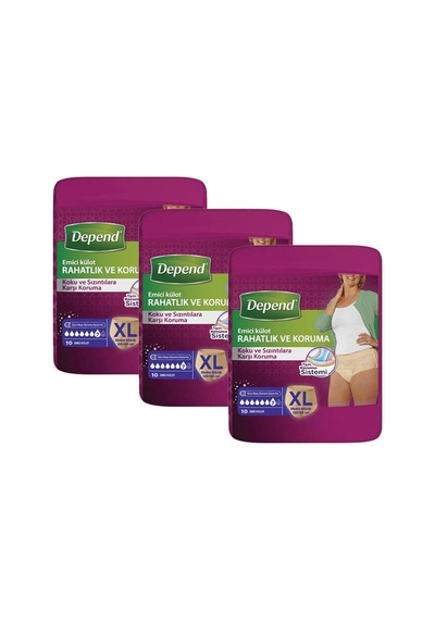 Depend Emici Külot Hasta Bezi XL 30'lu