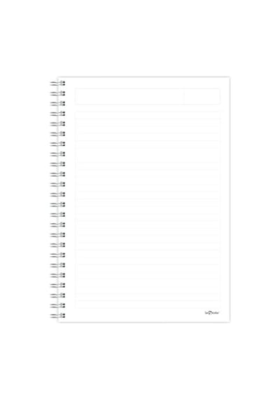 Ofis Defter Spiralli Çizgili Kırmızı Çok Renkli