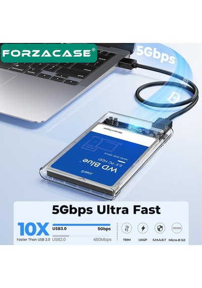 5gbps Usb 2.0/3.0 Sata 2.5 İnch Harici Harddisk Kutusu - Fc469