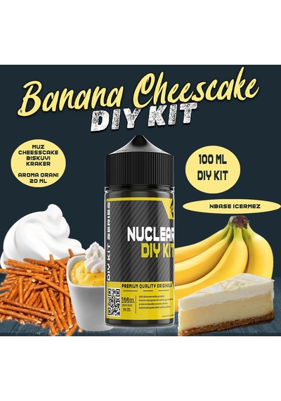 Nuclear 100 Ml Dıy Kit Banana Chesscake Gıda Aroma 20 Ml Aroma İçerir