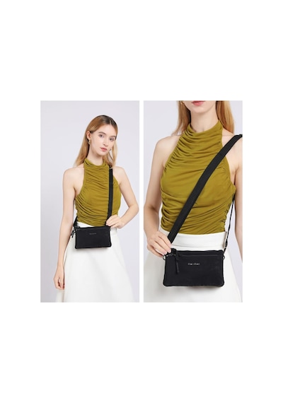 Smart Bags Ripstop Kumaş Mini Boy Postacı Çantası 21k Barcelona 3359 Siyah