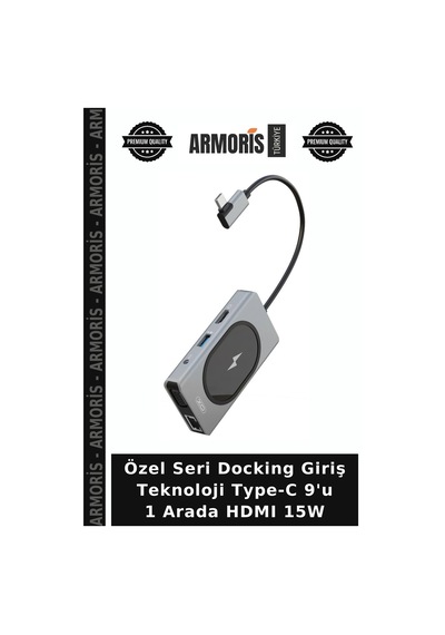 Özel Seri Docking Giriş Teknoloji Type-c 9'u 1 Arada Hdmı 15w