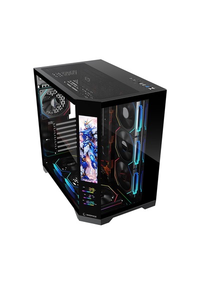 Nova V2 Mid-tower Gaming Kasa, 9,16 İnç Lcd Ekran, Argb