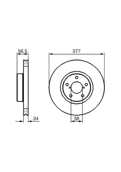 Subaru Forester 2.5 2007-2010 Bosch Ön Disk 2 Adet