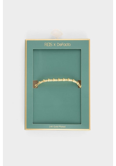 Defacto Reis X DeFacto Taşlı Gold Bileklik G2690AXNS