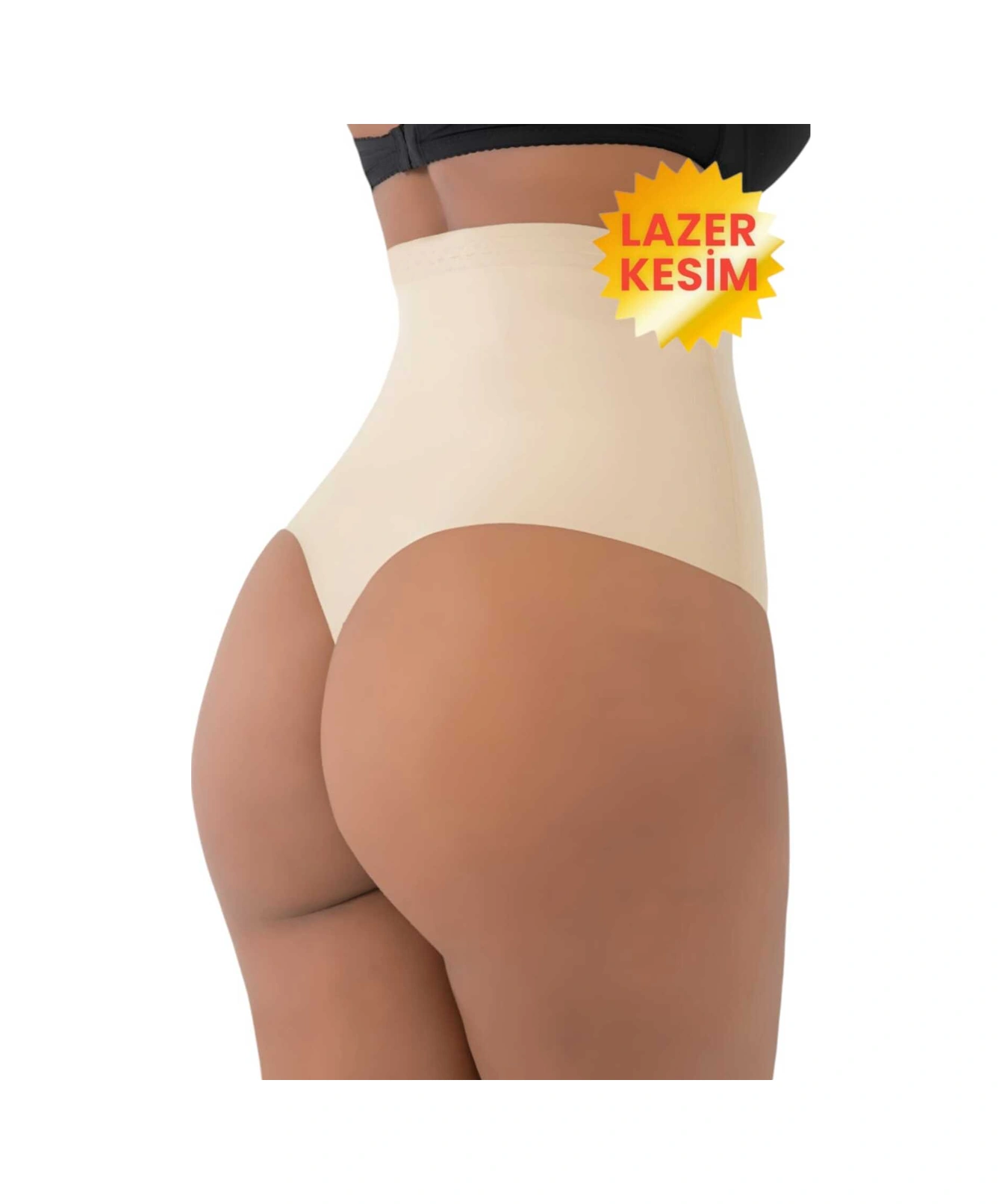 Tezzgelsin Kadın Lazer Kesim Ve Toparlayıcı String Korse Ten Rengi