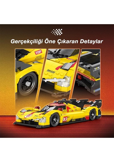 Reobrix Technic 11042 Ferrari 499p Araba Yaratıcı Yapı Blok Seti Building Blocks - 1370 Parça Reobrix Technic 11042 Ferrari 499p Araba Yaratıcı Yapı Blok Seti Building Blocks - 1370 Parça