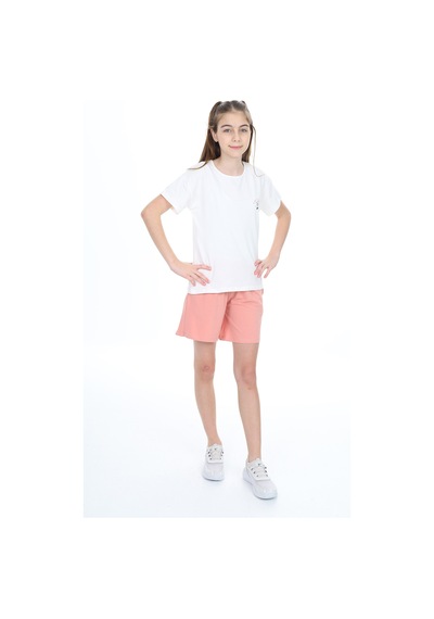 Toontoy Kids Toontoy Kız Çocuk Garni Detaylı Baskılı Şortlu Takım Koyu Pudra Toontoy Kids Toontoy Kız Çocuk Garni Detaylı Baskılı Şortlu Takım Koyu Pudra