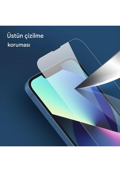 3'lü Paket Apple Uyumlu iPhone 13 / Apple Uyumlu iPhone 14 9h Temperli Cam Ekran Koruyucu 3 Adet