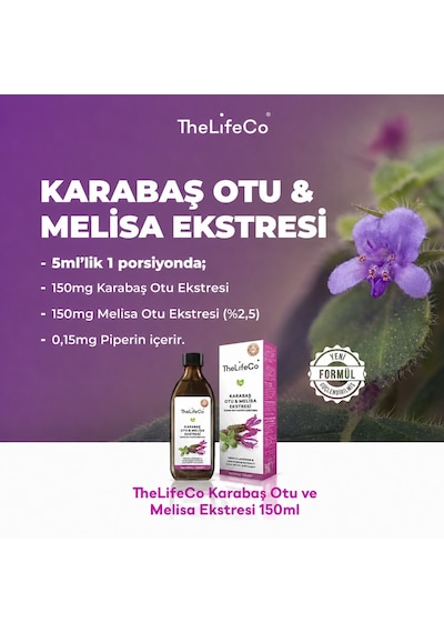 TheLifeCo Karabaş Otu & Melisa Ekstraktı 150 ML