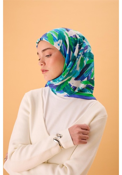 Silk Home Organik Pamuk İpek Eşarp Morcivert-lacivert-patina Yeşili-mavi-bebe Mavi Desenli Kaymaz Tok Duruşlu 90x90 Çok Renkli Silk Home Organik Pamuk İpek Eşarp Morcivert-lacivert-patina Yeşili-mavi-bebe Mavi Desenli Kaymaz Tok Duruşlu 90x90 Çok Renkli