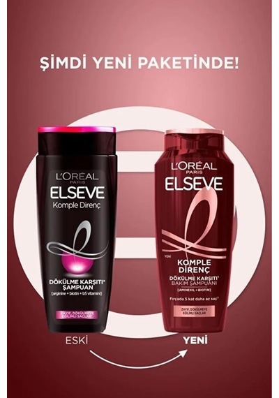 Tr L'oréal Paris Elseve Komple Direnç Dökülme Karşıtı Şampuan 300 Ml