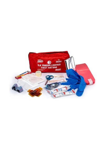 Autokit İlk Yardım Seti Çantası Boyunluklu - Trafik Yönetmenliğine Uygun Fa1-061 - Imperteks Çantalı