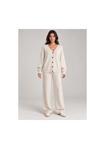 Velora Grup Triko 2'li Takım Oversize Bej - 938221605 Bej