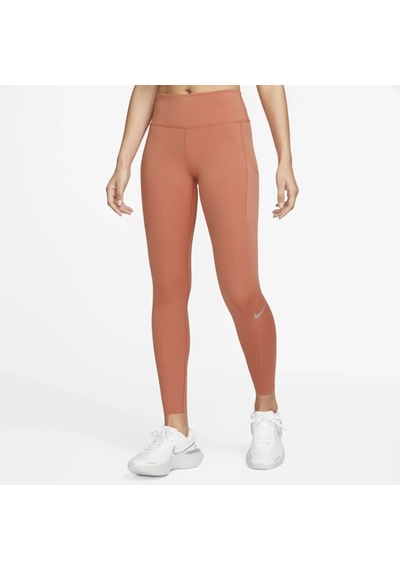 Nike Epic Luxe Women's Mid-rise Pocket Leggings Toparlayıcı Tayt Turuncu