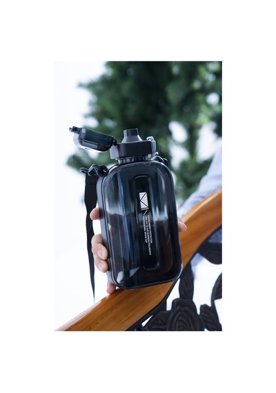 Acar Mediqua Askılı Su Matarası 750 Ml Siyah
