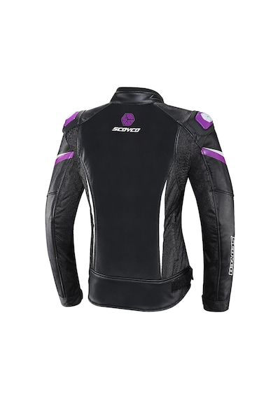 Jk153w Purple 4 Mevsim Kadın Deri Mont
