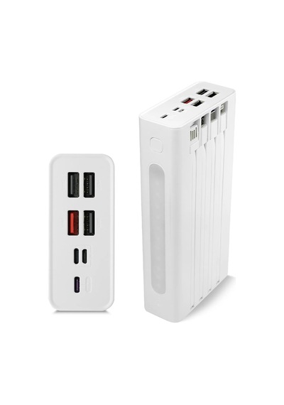 Powerway QC30S 30000 Mah Dijital Göstergeli Powerbank Beyaz